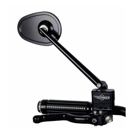 motogadget mo view club xl glassless mirror black for harley fits universal