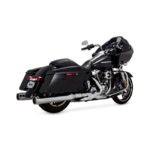 vance hines torquer 450 slip on mufflers chrome for harley fits 1995 2016 flt touring