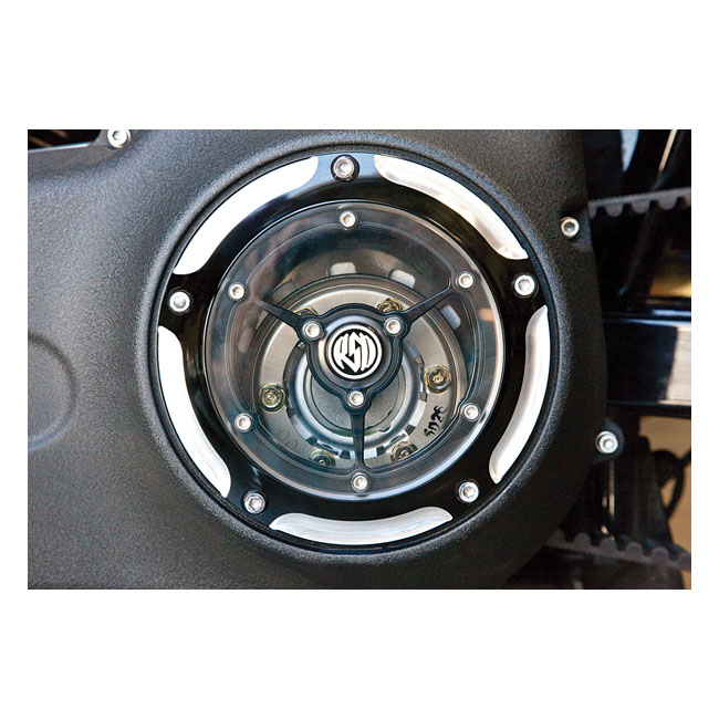 rsd clarity derby cover black cc for harley fits 2016 2024 touring 2009 2024 trikes 2015flhtcul flhtk 2007 2015touring trikes with narrow profile primary cover