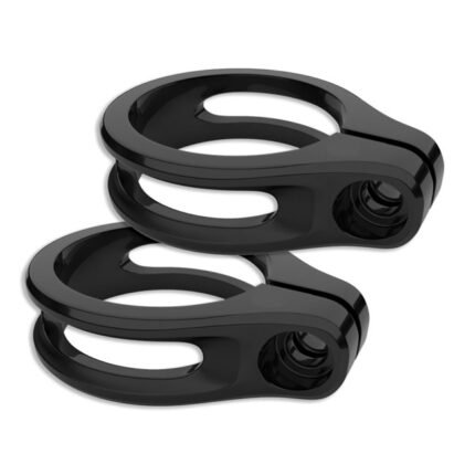 rsd tracker turn signal fork mount set 49mm black for harley fits all harley davidson with exposed 1949 fork tubes