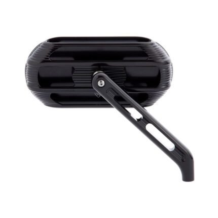 arlen ness sidekick caged mirror right contrast black for harley fits including hardware for harley indian metric and victory