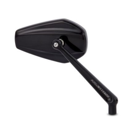 arlen ness mini stocker billet mirror right black for harley fits including hardware for harley indian metric and victory