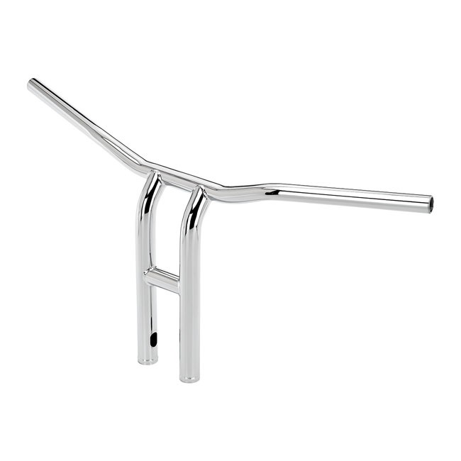 biltwell tyson xl pullback handlebar 14 chrome slotted for harley fits 1982 2022 h d excluding 2008 2022 e throttle with 3 1 2 mount bolt spacing