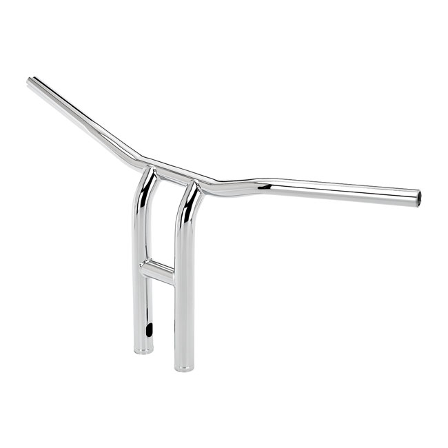 biltwell tyson xl pullback handlebar 14 chrome tbw for harley fits 2008 2023 h d e throttle with 3 1 2 mount bolt spacing