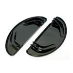 oval early style floorboards solid black for harley fits 1986 2017 softail 2012 2016 dyna fld switchback 1983 2023 flt touring 2009 2023 trikes
