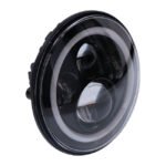 bright 7 inch led headlamp black for harley