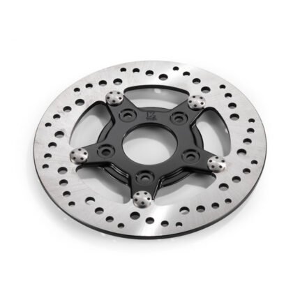 k tech drilled brake rotor stainless steel 85 for harley fits upto nineteen ninety nine models