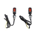 fastline led 3 1 taillight turn signals black amber lens for harley fits universal
