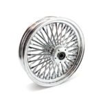 mcs radial 48 fat spoke front wheel 3 50 x 16 df chrome for harley fits 2000 2007 touring
