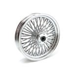 mcs radial 48 fat spoke front wheel 3 50 x 16 sf chrome for harley fits 2004 2007 dyna excl 2004 2005 fxdwg