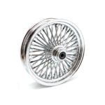 mcs radial 48 fat spoke front wheel 3 50 x 16 sf chrome for harley fits 2004 2007 dyna excl 2004 2005 fxdwg