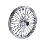 mcs radial 48 fat spoke front wheel 2 15 x 19 sf chrome for harley fits 2004 2007 dyna excl 2004 2005 fxdwg