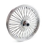 mcs radial 48 fat spoke front wheel 3 50 x 23 sf chrome for harley fits 2004 2007 dyna excl 2004 2005 fxdwg