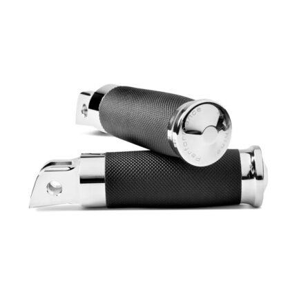 performance machine contour rider footpegs chrome for harley fits 2018 2023 softail with foot pegs rider