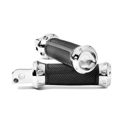 performance machine overdrive passenger foot pegs chrome for harley fits 2018 2023 softail with foot pegs passenger