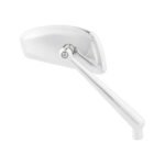 arlen ness tearchop mirror right chrome for harley fits harley indian metric and victory with included hardware