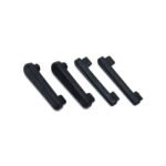 kuryakyn repl slim rubber pads for swingarm for harley fits transformer passenger floorboards