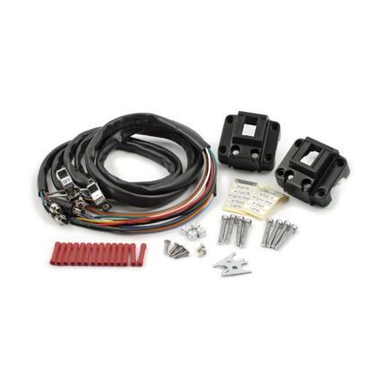 handlebar switch housing kit black chrome for harley fits 1973 1981 xl 1972 1981 fl 1973 1981 fx