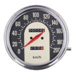 fl speedometer 62 67 electra face black gold 11 kmh for harley