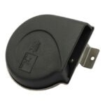 marine horn with abs snail shell cover black for harley