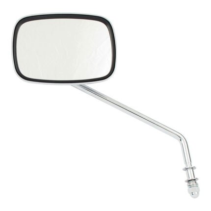 late oem style mirror long stem left side chrome for harley fits 1965 up h d