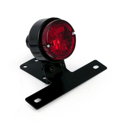 runaround taillight black with bracket for harley fits universal
