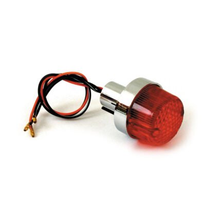 retro taillight no license plate light chrome for harley fits universal