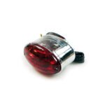 medium cateye taillight chrome for harley fits 1990 chrome 1991 black