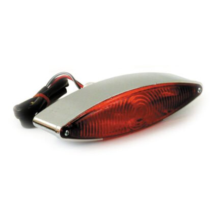 snakelight taillight chrome for harley fits universal