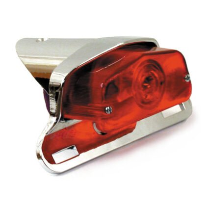 lucas taillight assembly with bracket chrome for harley