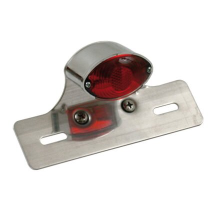 mini catye taillight chrome aluminum bracket for harley fits university