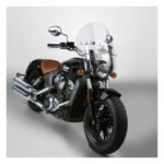 NC Low Boy Heavy Duty™ Windshield - Clear for Harley Fits: Use 1970/35mm; 1994/39mm; 1996/41mm Mount Kit - Image 2