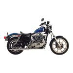 paughco 2 into 1 head pipes chrome for harley fits 1957 1985 xl excl 1979 xl