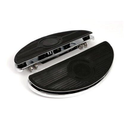 oval early style floorboards with dampers chrome for harley fits 1986 2017 softail 2012 2016 dyna fld switchback 1983 2023 flt touring 2009 2023 trikes 2