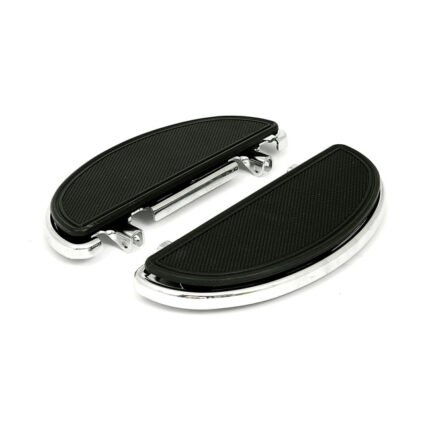 oval early style floorboards with dampers chrome for harley fits 1986 2017 softail 2012 2016 dyna fld switchback 1983 2023 flt touring 2009 2023 trikes