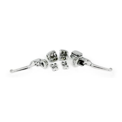 handlebar control kit chrome 9 16 inch bore for harley fits 2011 2017 fxs fls flst 2012 2017 fxd fdxwg single disc models