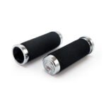 handlebar grip set cushion with eagle end caps for harley fits 1974 1923 h d with 1 diameter grip area