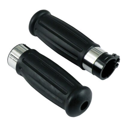 handlebar grip set antique style for harley fits 1974 1995 h d with single or dual throttle cable