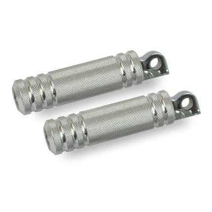 knurled aluminum foot pegs small diameter polished for harley fits traditional h d male mount excl rider passenger on 2018 2023 softails 2020 2021 livewire excl rider location on 2015 2020