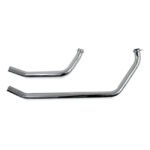 paughco upswept head pipes s pipe around oil tank for harley fits 1970 1984 shovel