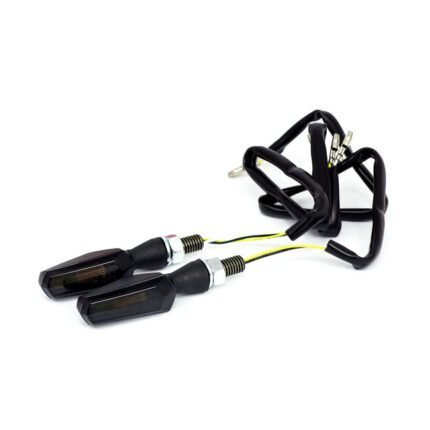 cob led turn signal running light combo black for harley fits universal