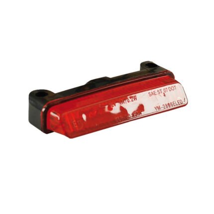 donovan mini led taillight black red lens for harley