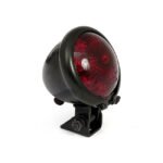 bates style led taillight black red lens for harley