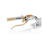 kustom tech fl handlebar grip set satin alu brass for harley fits 1974 2022 h d with single or dual throttle cables excl street