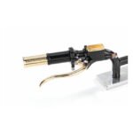 kustom tech fl handlebar grip set black alu polished brass for harley fits 1974 2022 h d with single or dual throttle cables excl street