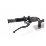 kustom tech fl handlebar grip set black contrast cut for harley fits 1974 2022 h d with single or dual throttle cables excl street