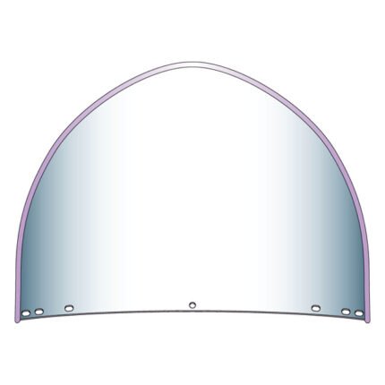 national cycle peaked top window beaded 1949 style for harley fits all h d with oem 7 bolt pattern beaded windshields