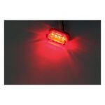 module 1 6v led taillight red lens ece for harley