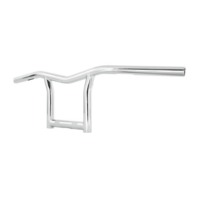 burly the sid 1 handlebar 8 high chrome for harley fits 1982 2023 h d mech e throttle excl 1988 2011 springers with 1 i d risers