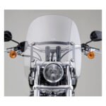 NC Spartan® Quick Release Windshield - Clear, 16.25" High for Harley Fits: Flstc, Flstf Models - Image 2